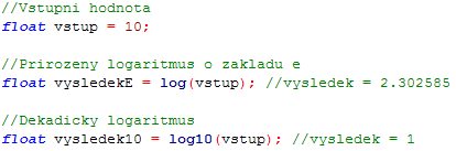 RobotC - logaritmy